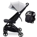 Lightweight Baby Stroller, Compact Umbrella Stroller with Adjustable Canopy/Footrest/Backrest, One-Hand Folding Newborn Infant Stroller