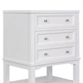 MAYEERTY 24 Bathroom Vanity without Sink Solid Wood Frame Storage Drawer Open Shelf White